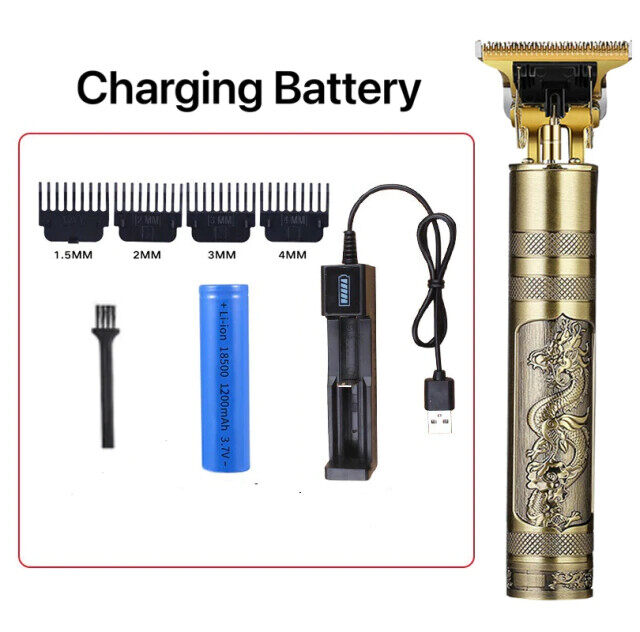Vintage T9 Electric Hair Clipper & Trimmer for Men – Professional Cordless Beard & Hair Cutting Machine - Image 2